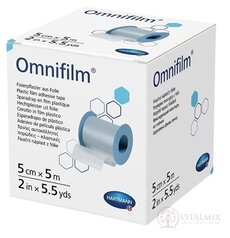 Omnifilm fixačná náplasť z transparentnej fólie na cievke (5 cm x 5 m) 1x1 ks