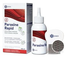 Parasine Rapid roztok proti všiam a hnidám ENEO 100 ml + (hrebeň a čiapka zadarmo), 1x1 set