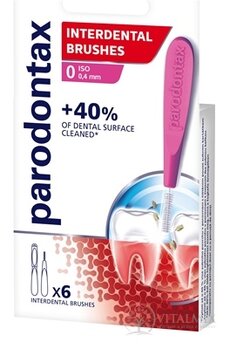 Parodontax INTERDENTAL BRUSHES 0,4 mm medzizubná kefka, veľkosť ISO 0, 1x6 ks