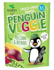 PENGUIN VEGGIE Pea, Corn & Beetroot BIO mrazom sušená zelenina 1x17 g
