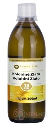 Pharma Activ Koloidné Zlato hustota 10ppm 1x300 ml