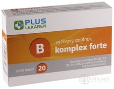 PLUS LEKÁREŇ B komplex Forte tbl 1x20 ks