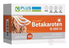 PLUS LEKÁREŇ Betakarotén 10 000 IU cps 1x100 ks