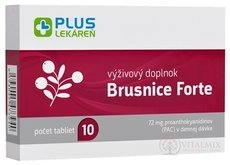 PLUS LEKÁREŇ Brusnice Forte tbl 1x10 ks