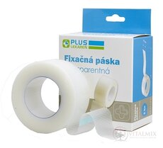 PLUS LEKÁREŇ Fixačná páska transparentná 2,5cm x 9m, cievka, 1x1 ks