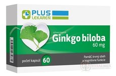 PLUS LEKÁREŇ Ginkgo biloba 60 mg cps 1x60 ks