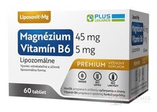 PLUS LEKÁREŇ Lipozomálne magnézium + vitamín B6 tbl 1x60 ks