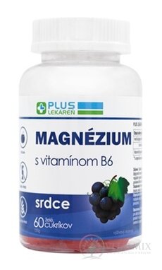 PLUS LEKÁREŇ MAGNÉZIUM s vitamínom B6 želé s príchuťou hrozna 1x60 ks