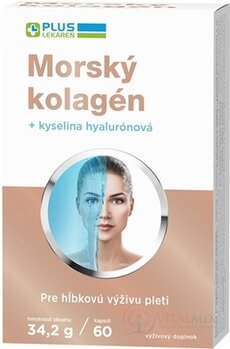 PLUS LEKÁREŇ Morský kolagén + kyselina haylurónová cps 1x60 ks