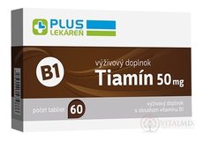 PLUS LEKÁREŇ Tiamín 50 mg (vitamín B1) tbl 1x60 ks