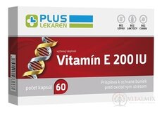 PLUS LEKÁREŇ Vitamín E 200 cps 1x60 ks