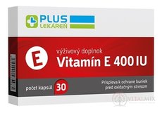 PLUS LEKÁREŇ Vitamín E 400 IU cps 1x30 ks