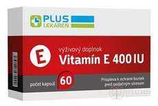 PLUS LEKÁREŇ Vitamín E 400 IU cps 1x60 ks