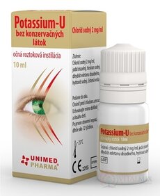 Potassium-U bez konzervačných látok očná roztoková instilácia 1x10 ml