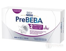 PreBEBA 2 DISCHARGE mliečna dojčenská výživa (pre novorodencov nad 1800 g)(inov.2026) 32x90 ml (2880 ml)