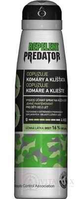 PREDATOR REPELENT DEET 16% sprej na kožu a odev 1x150 ml