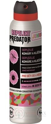 PREDATOR REPELENT JUNIOR sprej proti komárom a kliešťom 1x150 ml