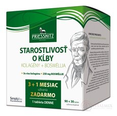 PRIESSNITZ STAROSTLIVOSŤ O KĹBY tbl (Kolagény + Boswéllia) 90+30 zadarmo (120 ks)