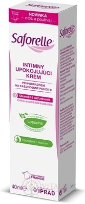 Saforelle INTÍMNY UPOKOJUJÚCI KRÉM na každodenné použitie pri podráždení 1x40 ml