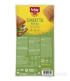 Schär CIABATTA RUSTICA žemle bezgluténové, predpečené, celozrnné 4x50 g (200 g)