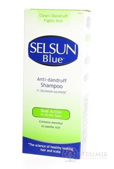 SELSUN BLUE ŠAMPÓN 1% DUAL ACTION pre všetky typy vlasov 1x200 ml