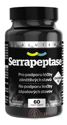 Serrapeptase 250 000 I.U. SALUTEM cps (pre zvieratá) 1x60 ks