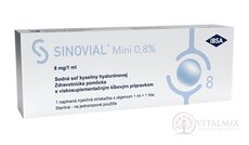 Sinovial Mini 0,8% viskoelastický roztok kys. hyalurónovej (8 mg/1 ml) 1x1 ml