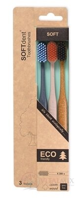 SOFTdent ECO zubná kefka SOFT 1x3 ks