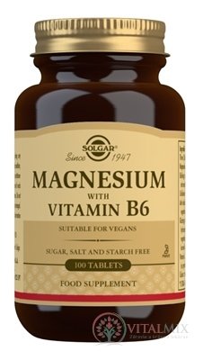 Solgar Horčík plus vitamín B6 tbl 1x100 ks