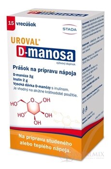 STADA UROVAL D-manosa prášok na prípravu nápoja 1x15 vrecúšok