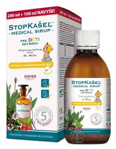 STOPKAŠEĽ Medical sirup OD 1 ROKU (200 ml + 100 ml navyše) 1x300 ml