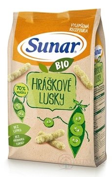 Sunar BIO Chrumky Hráškové struky (od ukonč. 12. mesiaca) 1x45 g