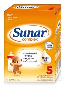 Sunar Complex 5 mliečna výživa (od ukonč. 36. mesiaca) (inov.2020) 1x600 g