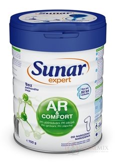 Sunar Expert AR & COMFORT 1 dojčenská výživa 1x700 g