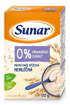 Sunar Prvá KAŠA ryžová NEMLIEČNA (od ukonč. 4. mesiaca) 1x220 g