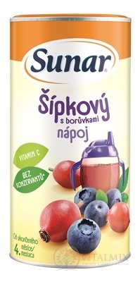 Sunar Rozpustný nápoj Šípkový s čučoriedkami v prášku (od ukonč. 4. mesiaca)(inov.2023) 1x200 g