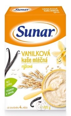 Sunar VANILKOVÁ KAŠA mliečna ryžová (od ukonč. 4. mesiaca) 1x225 g