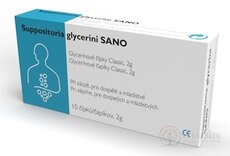 Suppositoria Glycerini SANO Classic 2g glycerínové čapíky 1x10 ks