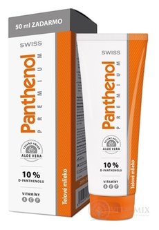 SWISS Panthenol PREMIUM 10% telové mlieko 200+50 ml zadarmo (250 ml)