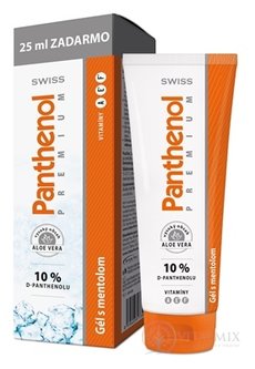 SWISS Panthenol PREMIUM Gél s mentolom 100+25 ml zadarmo (125 ml)