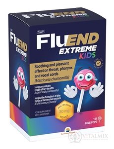 SWP FluEND EXTREME KIDS lízanky s príchuťou medu 1x10 ks