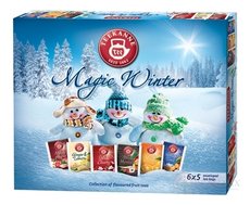 TEEKANNE MAGIC WINTER KOLEKCIA 2017 čaje (M.Apple, G.Lem., S.Cherr., M.M., F.Oran., W.Time) 6x5 nálevových vrecúšok,1x1 set