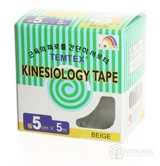 TEMTEX KINESOLOGY TAPE tejpovacia páska, 5 cm x 5 m, béžová 1x1 ks