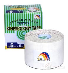 TEMTEX KINESOLOGY TAPE tejpovacia páska, 5 cm x 5 m, biela 1x1 ks