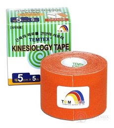 TEMTEX KINESOLOGY TAPE tejpovacia páska, 5 cm x 5 m, oranžová 1x1 ks