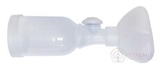 TipsHaler-HospitHal Inhalačná komora pre tlak. dávkovací inhalátor, s detskou maskou (delená, OrHal s prepážkou), od 1 do 6 rokov, 1x1 ks