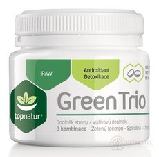 topnatur GREEN TRIO tbl (spirulina, chlorella, zelený jačmeň) 1x180 ks