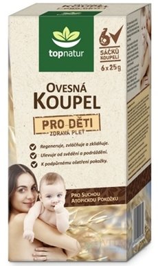 topnatur OVSENÝ KÚPEĽ PRE DETI 6 vrecúšok-kúpeľov, 6x25 g