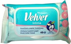 Velvet Intima 2v1 vlhčený toaletný papier 1x48 ks