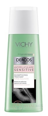 VICHY DERCOS ANTI-PELLICULAIRE SENSITIVE šampón proti lupinám, citlivá pokožka (M3533102) 1x200 ml